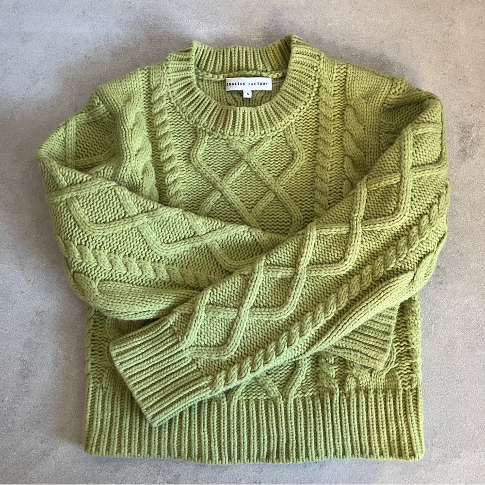 Light Green English Factory Sweater